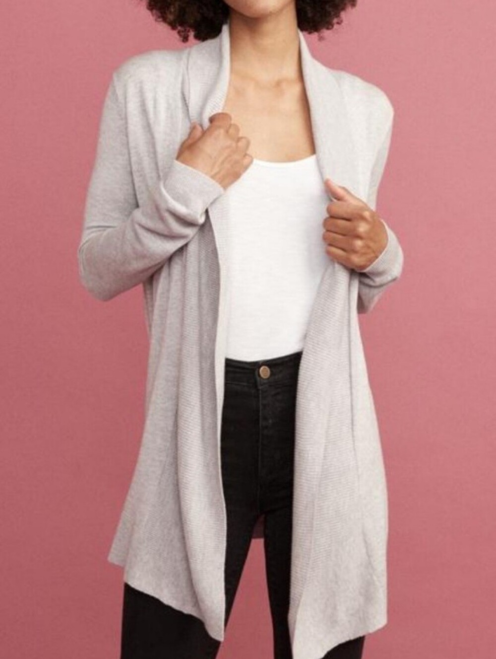 Marine Layer Mae Cardigan Open Front Shawl Collar XS
